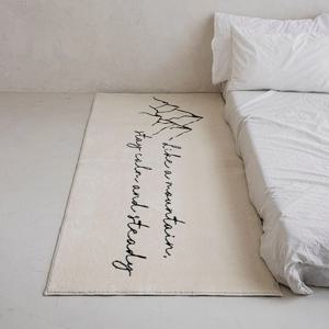 주문제작 마운틴포엠 양모 울자카드 베딩 러그 거실 침실 소파 카페트