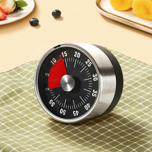 클래식 태엽 타이머 아날로그 자석타이머 주방 배터리필요없는 쿠킹 제빵 수동시계