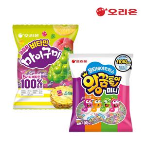 멀티바이오틱스 왕꿈틀이 미니 55P + 비타민 마이구미 미니 55P