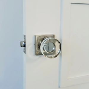 사각 크리스탈 방문 문 도어 손잡이