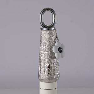 티타늄 블러썸 오볼텀블러 450ml 실버 손잡이 키링 선물 쇼핑백