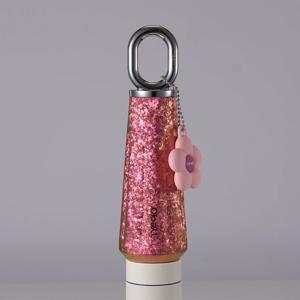 티타늄 블러썸 오볼텀블러 450ml 핑크 손잡이 키링 선물 쇼핑백