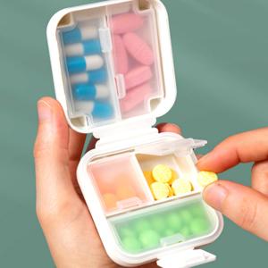 휴대용 약통 알약 약 미니 여행용 휴대용 케이스 파우치 예쁜