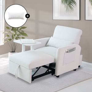 몽글 소파베드 1인용 확장 폴딩형 침대 쇼파 겸용 각도조절 자취방 원룸 생활방수 패브릭