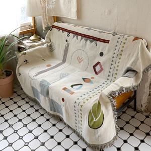 도트 포인트 코튼 소파커버/러그/블랭킷