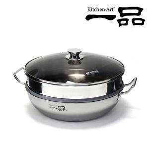 일품 통3중 2단 찜냄비 28cm/인덕션겸용 찜기/스텐304