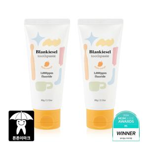 치약 1000ppm 고불소 애플망고향 1단계 1+1 60g