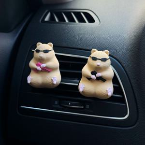 갱스터 햄찌 차량용 석고 방향제 고급 차디퓨저 고체 인테리어소품 집들이선물