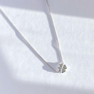 925실버 행운 네잎 클로버 목걸이 심플 데일리 크로버 전체순은