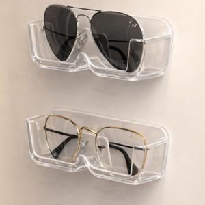 투명 안경 케이스 보관함 수납함 다용도 소품 통 2p