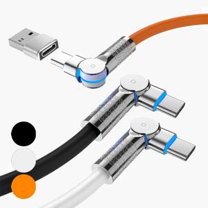 C to C타입 180도 회전형 초고속 충전 케이블 PD60W USB-A젠더 포함