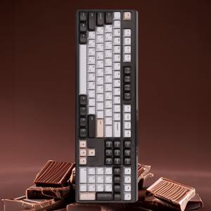 X108 초콜릿 보글보글 멤브레인 저소음 게이밍 사무용 커스텀 유선 키보드