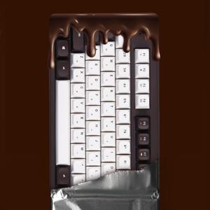 X198 초콜릿 노브 유선 보글보글 멤브레인 키캡 사무용 저소음 PC 키보드