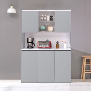 애리스 홈카페장 그릇장 선반 상하부장 와이드 수납장 세트 1200