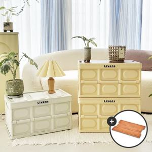 1+1 접이식 폴딩 수납박스 +우드상판 1P 증정