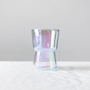 홈카페 오로라 유리컵 홀로그램 언더락잔 컵 350ml