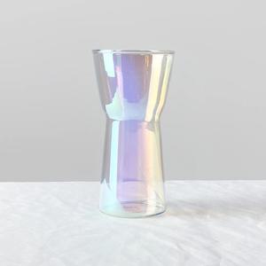 홈카페 오로라 유리컵 홀로그램 언더락잔 컵 450ml