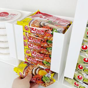 라면 정리함 펜트리 수납함 주방 상부장 정리 2size