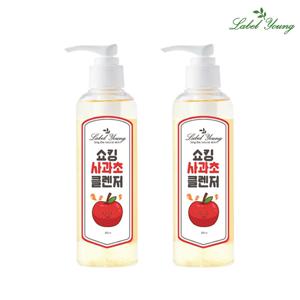 [1+1]쇼킹 사과초클렌저 200ml 2개 유분/피지/노폐물케어/약산성클렌징