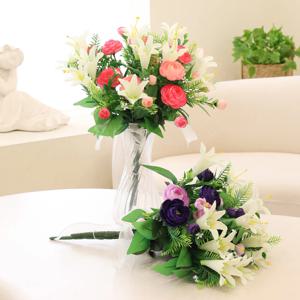 성묘 조화 산소꽃 장미 부케 꽃다발 로즈나난 조화세트