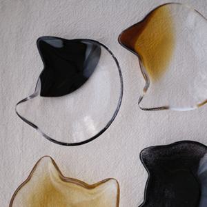 코코 고양이 유리 접시