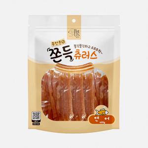 쫀득츄러스 무전분 강아지간식 잘먹는 대용량간식 400g 연어