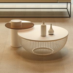 거실 티 테이블 대리석 무지 원형좌식 낮은 커피 테이블