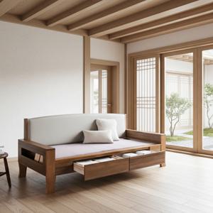 온기담 황토 흙소파 온열 온돌 건강 수납소파