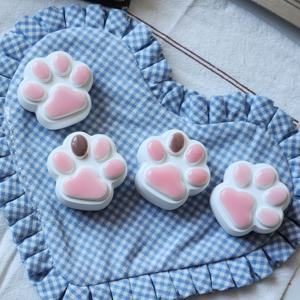 집사 선물, 새차선물, 차량용 방향제 젤리 냥이발 석고방향제