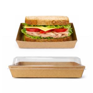 크라프트 직사각 샌드위치 도시락용기 10세트