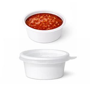 70파이 소-화이트 PE 반찬 소스용기 100세트