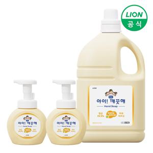 아이깨끗해 핸드워시 순향 대용량 4.5L+용기 250ml 2개