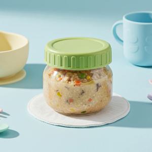 헥사 에코링 플라스틱 뚜껑 유리병 63mm SG120 120 이유식 소분 밀폐 유리병