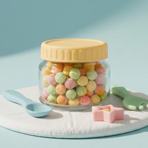 헥사 에코링 플라스틱 뚜껑 유리병 63mm SG155 150 이유식 소분 밀폐 유리병