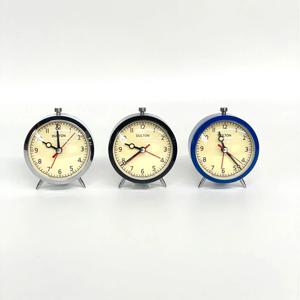 아날로그 심플 탁상시계 레트로 알람시계 자명종 메탈