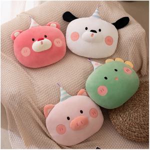 두꺼운 인테리어 쿠션방석 의자쿠션 메모리폼 자동차 플라워 책상방석 그린