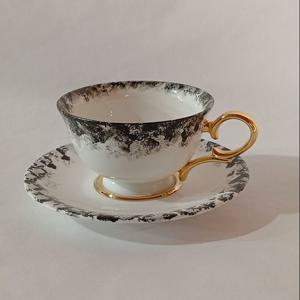 누아 라벨르 블랙 골드 찻잔 커피잔세트 예쁜 홈카페컵 각인 결혼선물 집들이선물