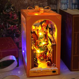 [DIY] 북엔드 책꽂이 미니어처 크리스마스 거리