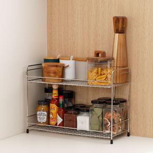 스텐 양념통 선반 2단 싱크대 다용도 정리선반  컵선반
