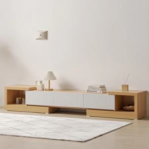 아벨2 2400 템바보드 낮은 거실장 tv장 티비다이 선반