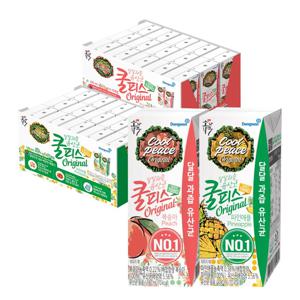 쿨피스 음료 2종 190ml *30개 (복숭아/파인애플)