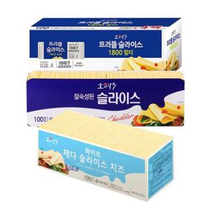 덴마크 슬라이스 치즈(소와나무/체다/트리플) 3종 1.8kg*1개