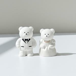 웨딩 신혼부부곰 방향제 석고 디퓨저 이사 신혼부부 신차 첫차 남자 여자 선물