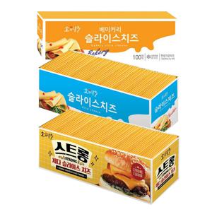 슬라이스치즈(업소용/베이커리/스트롱 체다)1.8kg 3종*1개