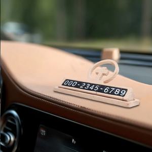 십자가 원목 주차번호판 차량용 새차 신차 첫차 선물 남자 여자 자동차 기독교