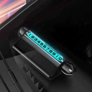 이터널 LED 태양광 자동차 전화번호판 주차 연락처 비상키트