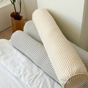 샌드 스트라이프 바디필로우 원형 대형 롱쿠션 안고자는 긴베개