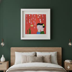 신철작가 한정판 판화 - The Memory 원목입체액자 거실 침실 카페 힐링 감성 그림