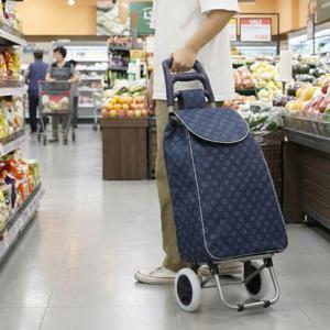 접이식 쇼핑카트 방수안감 핸드캐리어 바퀴 장바구니 2color