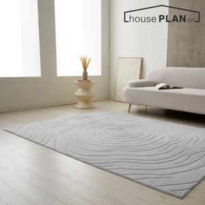 소프트 크릭 사계절 푹신한 극세사 거실 포인트 사각 러그 카페트 2color